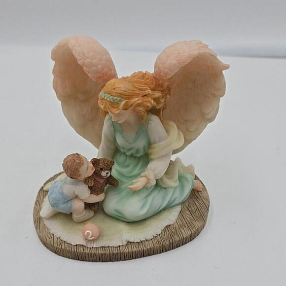 Seraphim Classics Angel Figurine Sculpture Roman 78093 Watch Over Me teddy - Picture 2 of 9
